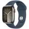 Apple Watch Series 9(ＧＰＳ+Cellular型号)-41mm银不锈钢包和暴风雨蓝色运动带-S/M MRJ23J/A