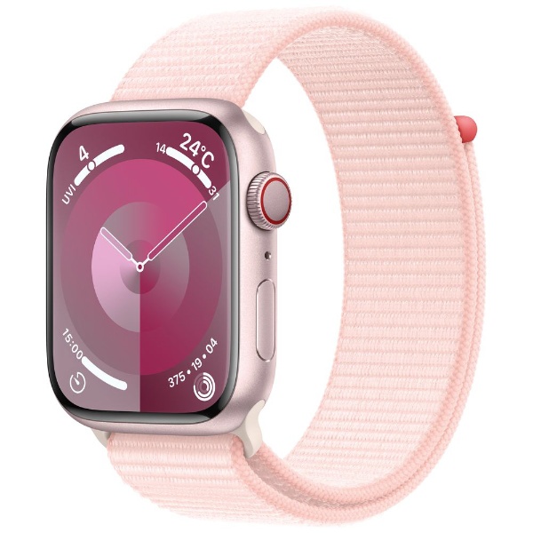 Apple Watch Series 9（GPSモデル）- 41mmピンクアルミニウムケースと