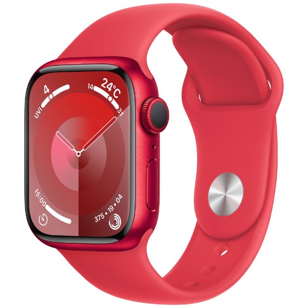 Apple Watch Series 9（GPSモデル）- 41mm  (PRODUCT)REDアルミニウムケースと(PRODUCT)REDスポーツバンド - S/M MRXG3J/A