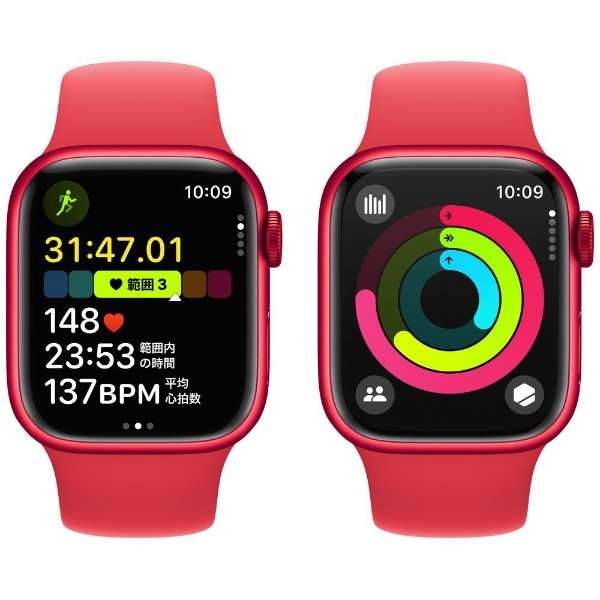 Apple Watch Series 9(ＧＰＳ型号)-41mm(PRODUCT)RED铝包和(PRODUCT)RED运动带-S/M MRXG3J/A_8