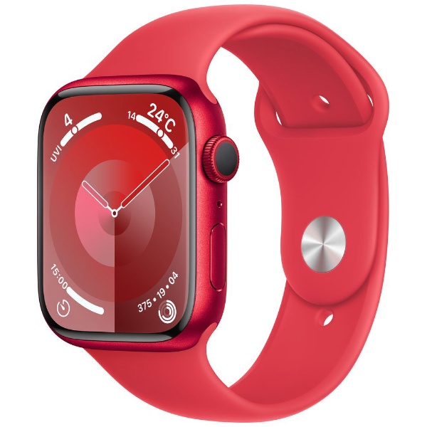 Apple Watch Series 9（GPSモデル）- 45mm  (PRODUCT)REDアルミニウムケースと(PRODUCT)REDスポーツバンド - S/M MRXJ3J/A