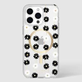支持iPhone 15 Pro Max KSNY Protective Hardshell MagSafe的-Daisy Chain/Black White