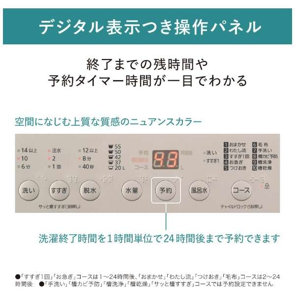 [奥特莱斯商品] 全自动洗衣机F shirizuekuryubeju NA-F7PB1-C[在洗衣7.0kg/上开][生产完毕物品]_9