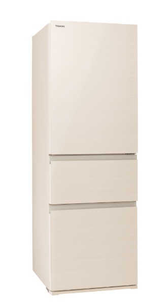 3ドア冷蔵庫 グレインアイボリー GR-V36SVL(UC) [幅60cm /356L /3ドア /左開きタイプ /2023年] 《基本設置料金セット》