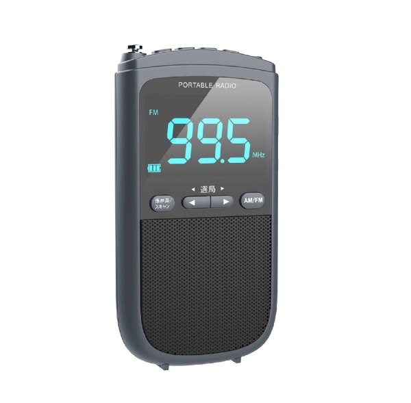 充電式AM/FMデジタルラジオ meishin グレーブラック NSBR01 [ワイドFM対応 /AM/FM] ＭＬＡＢＳ 通販 