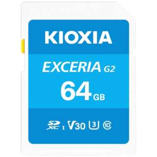 【復旧サービス付き】SDXC  連続撮影・4K録画対応SDカード EXCERIA（エクセリア） KSDU-B064GBK [Class10 /64GB]