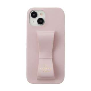 Slim Wrap Case Stand & Ring Ribbon iPhone 15 LANVIN en Bleu Sakura Pink LBSPKSRIP2361