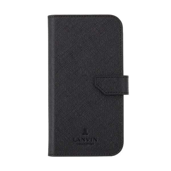 Folio Case Double Lined MagSafe iPhone 15 Pro LANVIN COLLECTION Black LCDLBLKFLIP2361P_1