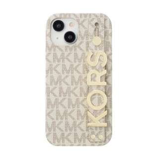 Slim Wrap Case Stand & Ring iPhone 15 MICHAEL KORS Vanilla MKSRVNLWPIP2361