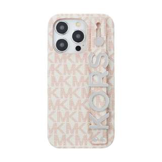 Slim Wrap Case Stand & Ring iPhone 15 Pro MICHAEL KORS Soft Pink MKSRSFPWPIP2361P