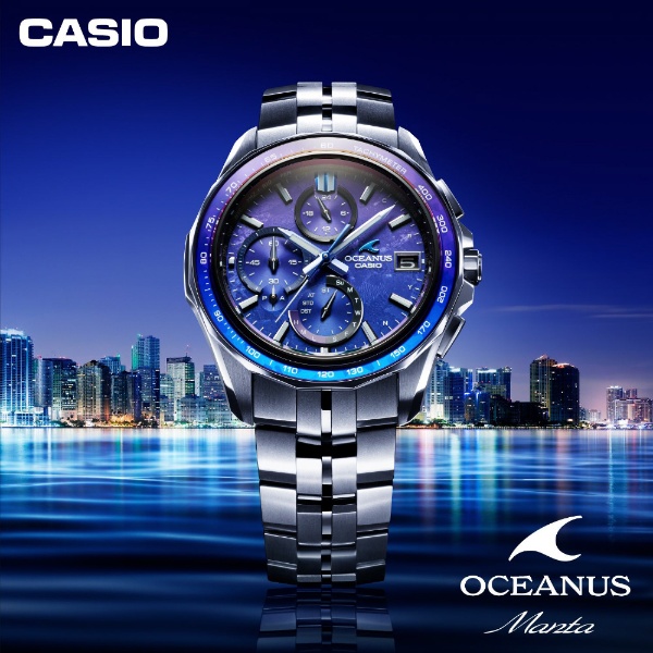 CASIO OCEANUS 腕時計 ソーラー電波 - 腕時計(アナログ)
