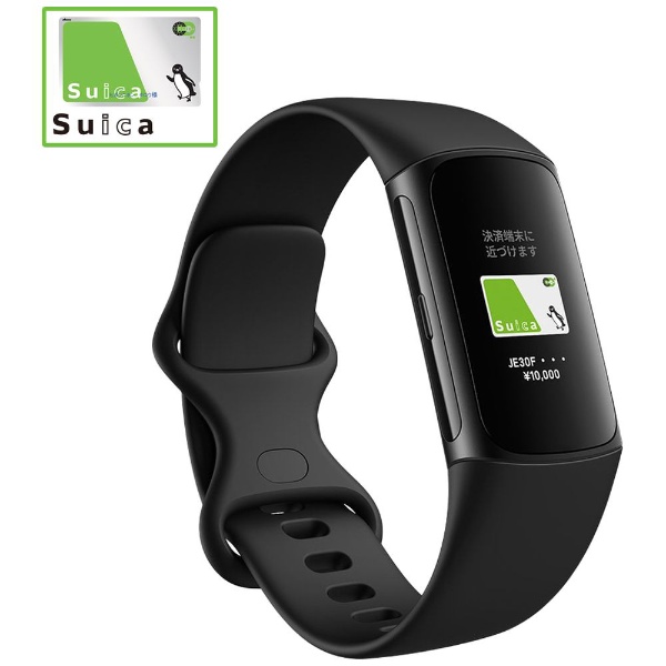 Suica對應]健身卡車司機ＧＰＳ搭載Fitbit Charge 6 Obsidian Band