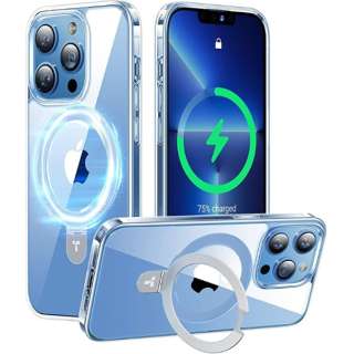 UPRO Ostand Clear Case for iPhone 13 Pro包环面