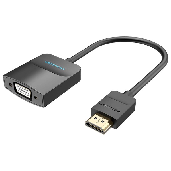 映像変換ケーブル micro USBメス給電 ブラック KM-HD24V30 [HDMI⇔VGA 