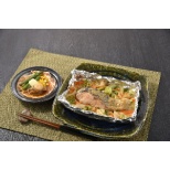 北海道鲑鱼的烤和黄油焗扇贝8顿饭分