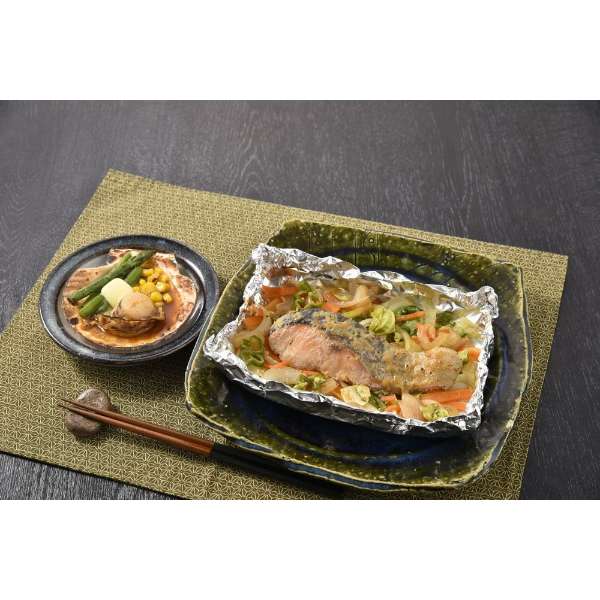 北海道鲑鱼的烤和黄油焗扇贝8顿饭分_1