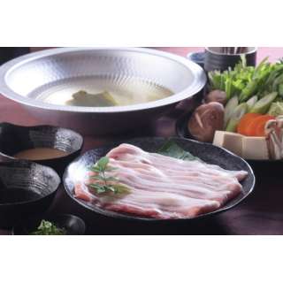 供鹿儿岛县生产黑猪使用五花肉火锅使用的切片共计1.5kg