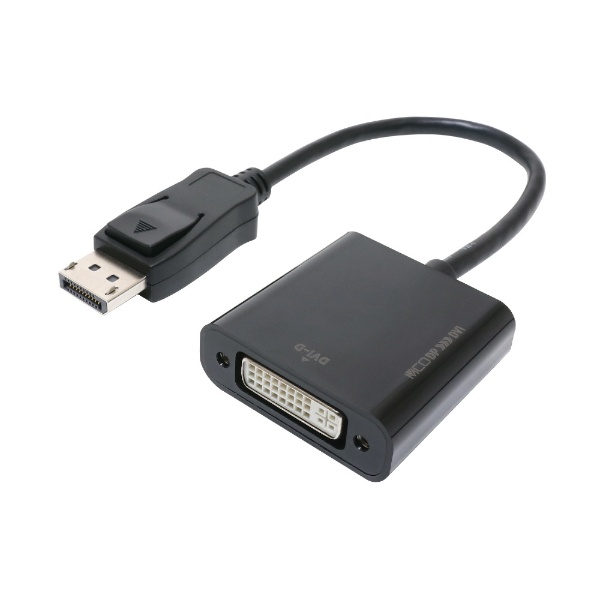 映像変換アダプタ [DisplayPort オス→メス DVI] ブラック AD-DPDVA01