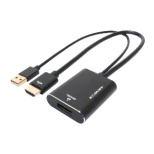 fϊA_v^ [HDMI IXX DisplayPort /USB-AIXd] 4KΉ HDA-DP4K1/BK [HDMIDisplayPort /0.3m]