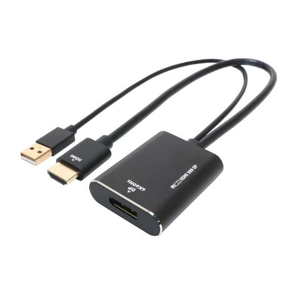 fϊA_v^ [HDMI IXX DisplayPort /USB-AIXd] 4KΉ HDA-DP4K1/BK [HDMIDisplayPort /0.3m]_1