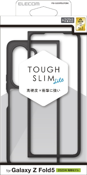 Galaxy Z Fold5 ( SC-55D / SCG22 )  ϥ֥å С ׷ۼ   ݸ 磻쥹Ų ̥ꥢ TOUGH SLIM LITE ֥å PM-G235TSLFCBK