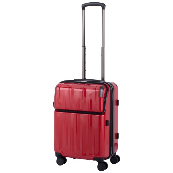 エストップ（Sサイズ）ストッパー スーツケース（拡張機能付き） HIDEO WAKAMATSU（ヒデオワカマツ） レッド 85-76673  [TSAロック搭載]