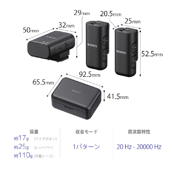 【未開封・新品】SONY ECM-W3 ワイヤレスマイクロホンオーディオ機器