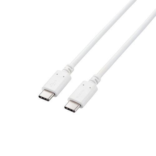 类型C电缆USB Type C to Type C 0.5m ＰＤ 100W纤细电缆小型化接头[Type-C机器支持个人计算机智能手机]RoHS指令根据白MPA-CC5P05WH[USB Power Delivery对应]