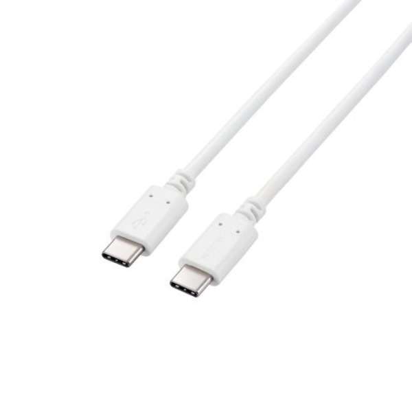 类型C电缆USB Type C to Type C 1.5m ＰＤ 100W纤细电缆小型化接头[Type-C机器支持个人计算机智能手机]RoHS指令根据白MPA-CC5P15WH[USB Power Delivery对应]_1