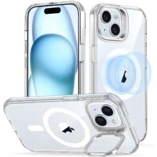 iPhone 15 Plusi6.7C`jX^htnCubhP[X ESR Clear ClassicHybridCasewithStandHaloLockforiPhone15Plus