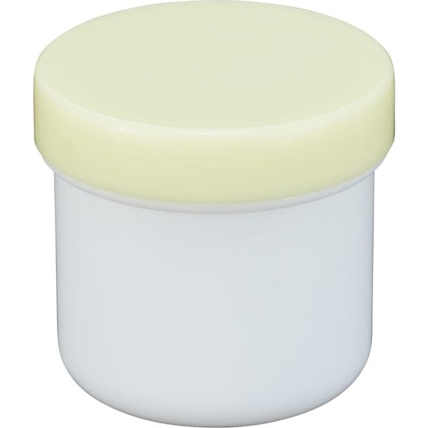 軟膏容器プラ壷 N型 白（未滅菌）N-6号 130cc（30コ入） キャップ