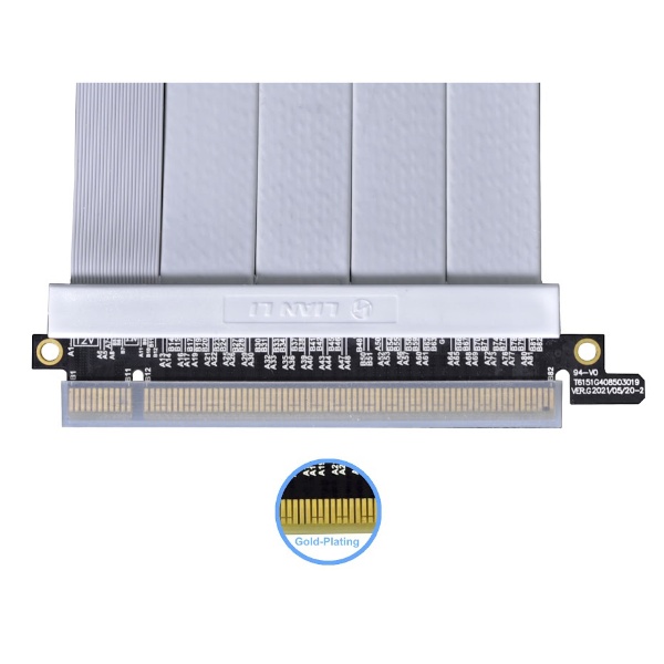 ライザーケーブル 900mm PCI-e 4.0対応 900MM PCIE-4.0 RISER CABLE ホワイト PW-PCIV-4-90W