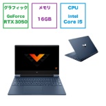 gemingunotopasokon Victus G1型号表现蓝色806Z8PA-AAAH[RTX 3050/15.6型/Windows11 Home/intel Core i5/存储器:16GB/SSD:512GB/2023冬季款]