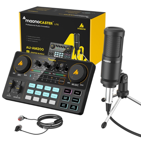 ポータブルオーディオミキサーセット Sound card kit AU-AM200 S1