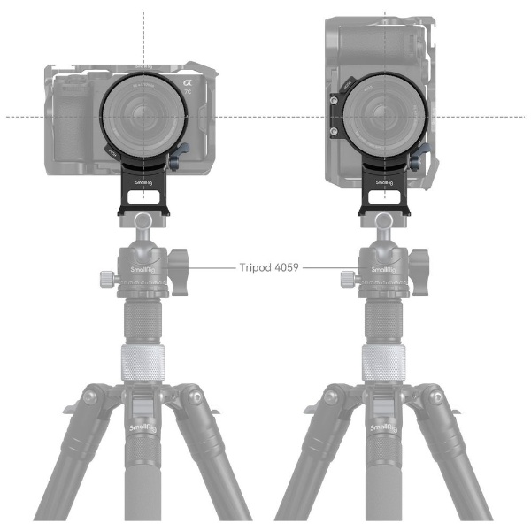Sony Alpha 7C II / Alpha 7CR用回転式マウントプレートキット 4424 SR4424