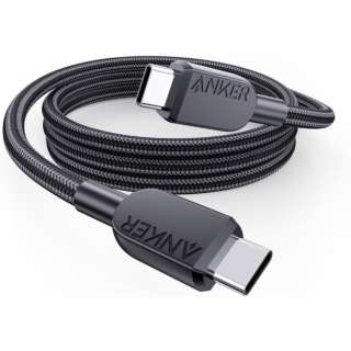 Anker USB-C & USB-C P[u iϋviCj 0.9m ubN A81C5011 [USB Power DeliveryΉ]