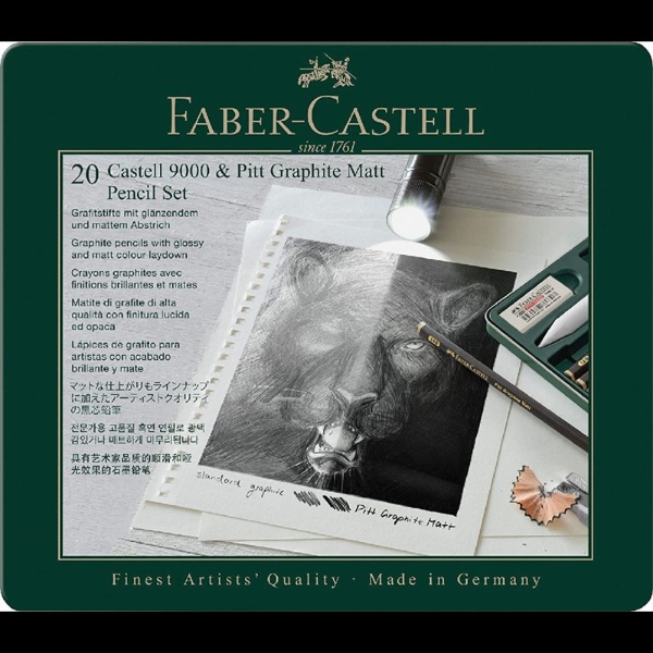 ファーバーカステル FABER-CASTELL ファーバーカステル PGMセット ピットグラファイトマット鉛筆 (6硬度セット)