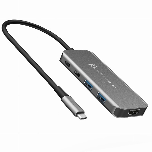 映像変換アダプタ [USB-C オス→メス HDMI /USB-Aｘ2＋USB-C＋USB-C