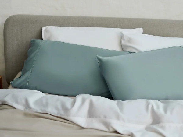 枕头床罩2张安排淡蓝色[120天试验对象]