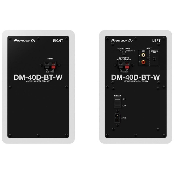 DJ　Pioneer　ホワイト　通販　DM-40D-BT-W　モニタースピーカー　Bluetooth機能搭載　アクティブ　インチ　[2本]