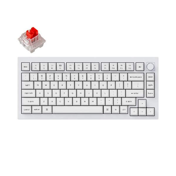 Keychron K9 Pro 赤軸 英語配列 白色バックライト-