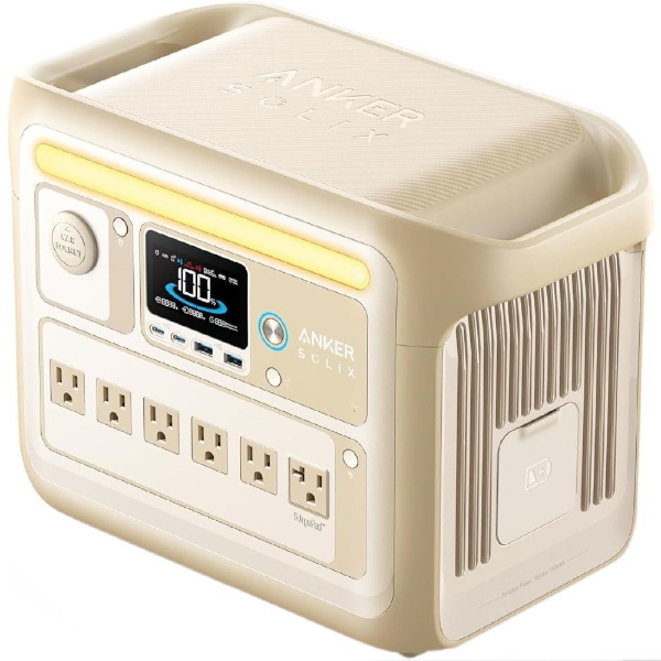 ポータブル電源 Solix C1000 Portable Power Station ベージュ