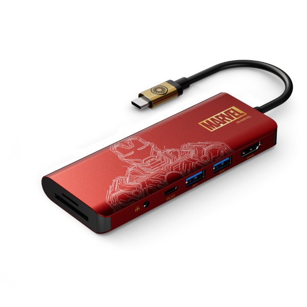 USB-C オス→メス カードスロットｘ2 / HDMI / φ3.5mm / USB-Aｘ2
