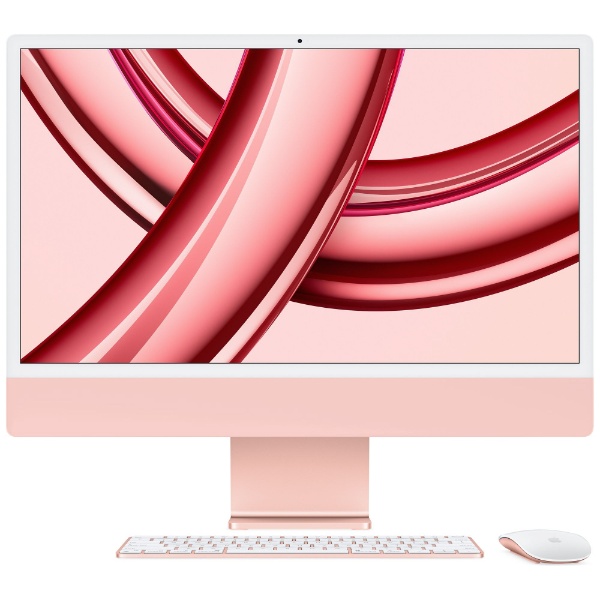 iMac 24インチ Retina 4.5Kディスプレイ Apple M3チップ [2023年 / 8コアCPUと10コアGPU / SSD  256GB / メモリ8GB] ピンク MQRT3J/A
