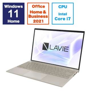 ノートパソコン LAVIE NEXTREME Carbon(XC750/HAG) ペールゴールド PC-XC750HAG [14.0型 /Windows11 Home /intel Core i7 /メモリ：16GB /SSD：512GB /Office HomeandBusiness /2023年秋冬モデル]