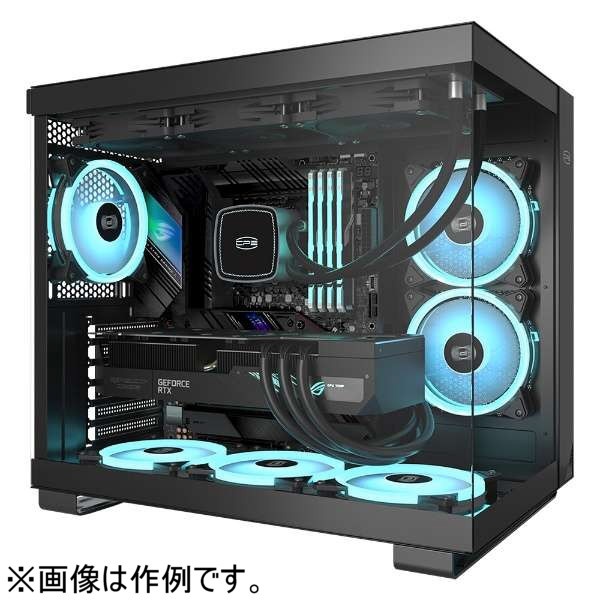 PCケース [ATX /Micro ATX /Mini-ITX] C3T500 ARGB ブラック C3T500-ARGB-BK  （画像は作例になります） PCCOOLER｜ピーシークーラー 通販 | ビックカメラ.com