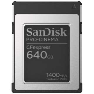 SanDisk PRO-CNEMA CFexpress Type-BJ[h 640GB SDCFEC-640G-JN4NN SDCFEC-640G-JN4NN