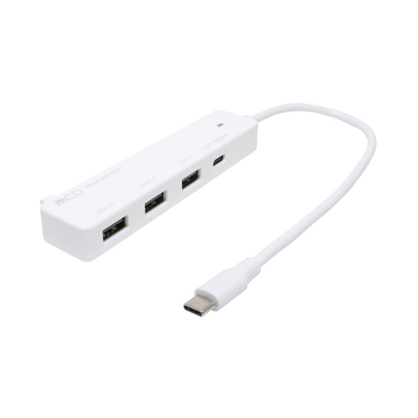 USH-CA20P/WH USB-C  USB-CUSB-A Ѵϥ (Chrome/iPadOS/Mac/Windows11б) ۥ磻 [Хѥ /4ݡ /USB2.0б /USB Power Deliveryб]