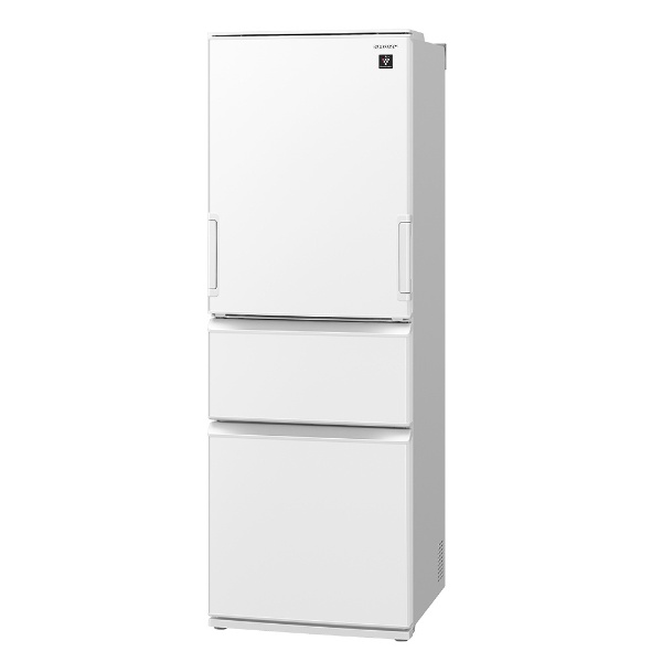 両開き冷蔵庫 マットオフホワイト SJ-PW37K-W [幅60cm /374L /3ドア 