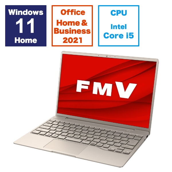 ノートパソコン FMV LIFEBOOK CH75/H3 ベージュゴールド FMVC75H3G [13.3型 /Windows11 Home  /intel Core i5 /メモリ：16GB /SSD：512GB /Office HomeandBusiness /2023年11月モデル]
